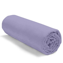 Drap housse uni 100 % coton 57 fils - Fabrication française