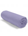 Drap housse uni 100 % coton 57 fils - Fabrication française