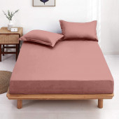 Drap housse uni 100 % coton 57 fils - Fabrication française
