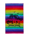 Serviette de plage Van Multicolore 140x180cm 100% coton