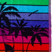 Serviette de plage Van Multicolore 140x180cm 100% coton - détail