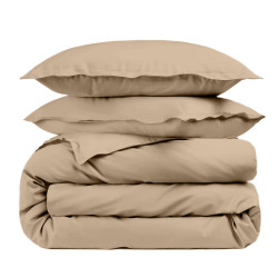 Housse de couette unie Percale de coton 80 fils/cm²