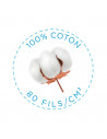 Percale de coton 80 fils/cm²