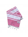 Foutas Rosa Blanco 90x170 déplié