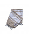 Foutas Taupe Blanco 90x170 déplié