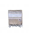 Foutas Taupe Blanco 90x170 plié