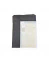 Nappe Brodée Gris Blanc 180 x 300 cm plié