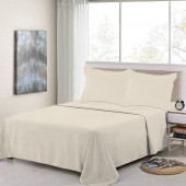 Parure de Draps 100% Percale de coton naturel