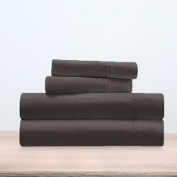 parure de draps nuit des vosges 4pièces anthracite