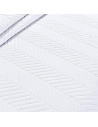 Couvre lit M23-6012 géométrique uni blanc 180x240 cm - détail