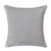 Couvre lit matelassé uni gris 250x260 cm - taies 65x65