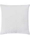Couvre lit M23-6012 géométrique uni blanc - taie