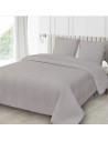 Couvre lit M23-6012 géométrique uni gris