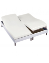 Drap housse 2x70x190 Blanc TPR