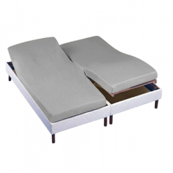 copy of Drap housse Cacao 2x70x190 Tête Relevable