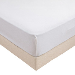 Protège Matelas Molleton Coton Élastomère 200g/m²  90x190 cm