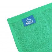 Serviettes de bain 50x100 cm pur coton 600 grammes Alpes Blanc vert printemps
