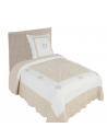 Couvre-lit peaceland Lin 1 place 180x240 cm sur fond blanc
