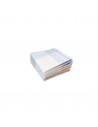 Pile Lot de 6 Mouchoirs en tissu femme Bleu, Rose et Beige coton 28x28 cm