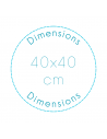 Pictogram dimensions 40x40cm