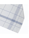 1 torchon Pro classique bleu coton et Lin 70x70