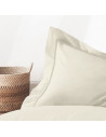 Visuel zoom taies d'oreiller percale rectangle 50x70 cm beige
