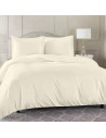 Visuel d'ambiance HDC percale + taies rectangle 50x70 cm beige