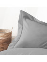 Visuel zoom taies d'oreiller percale rectangle 50x70 cm gris clair