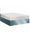 Protège Matelas Imperméable Molleton Coton 200g/m²  140x190 Plateau fond blanc