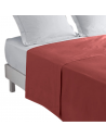 Drap plat 180x290 cm Bordeaux fond blanc