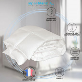 Infographie couette plumes 360g