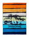 Visuel serviette de plage van orange, dégradé de couleur pastel