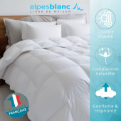 Couette hiver plumes et duvet made in France - caractéristiques