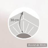 Protège Matelas Molleton Coton Élastomère 200g/m²  90x190 cm