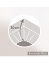 protège matelas imperméable 140x190 cm bonnet 30 cm