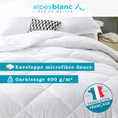Infographie couette lavable à 95° 260x240 cm