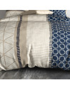 Détails de la housse de couette 220x240 cm NAIROBI + 2 taies 100% coton 57 fils