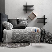 Visuel de la housse de couette 240x260 cm Pavage coton 57 fils