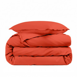 Housse de couette unie Percale de coton 80 fils/cm²