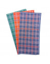 Lot de 6 mouchoirs homme Gauthier 100% coton jumel 42x42 cm - Mouchoirs tissu à carreaux - Résistants et élégants