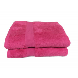 Lot de 5 Grandes Serviettes Eponge 600 g/m²  100 % coton - Marron