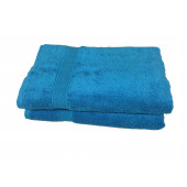 Lot de 5 Grandes Serviettes Eponge 600 g/m²  100 % coton - Marron