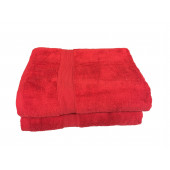 Lot de 5 Grandes Serviettes Eponge 600 g/m²  100 % coton - Marron