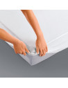 Protège Matelas Molleton Coton 200g/m² Imperméable 2x70x190 Drap Housse