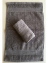 Lot de 5 Grandes Serviettes Eponge 600 g/m²  100 % coton - Marron