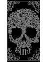Serviette de plage Tête de mort grise Sun & Surf 90x170