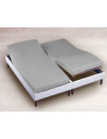 drap housse 2x70x190 blanc