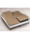 Drap Housse 2x80x200 taupe