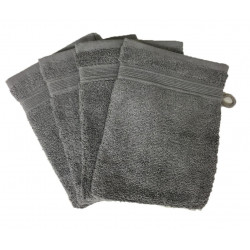 Lot de 5 Grandes Serviettes Eponge 600 g/m²  100 % coton - Marron