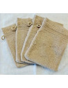 Lot de 10 Gants de Toilette Éponge 600gr/m² Coton - 20x15cm